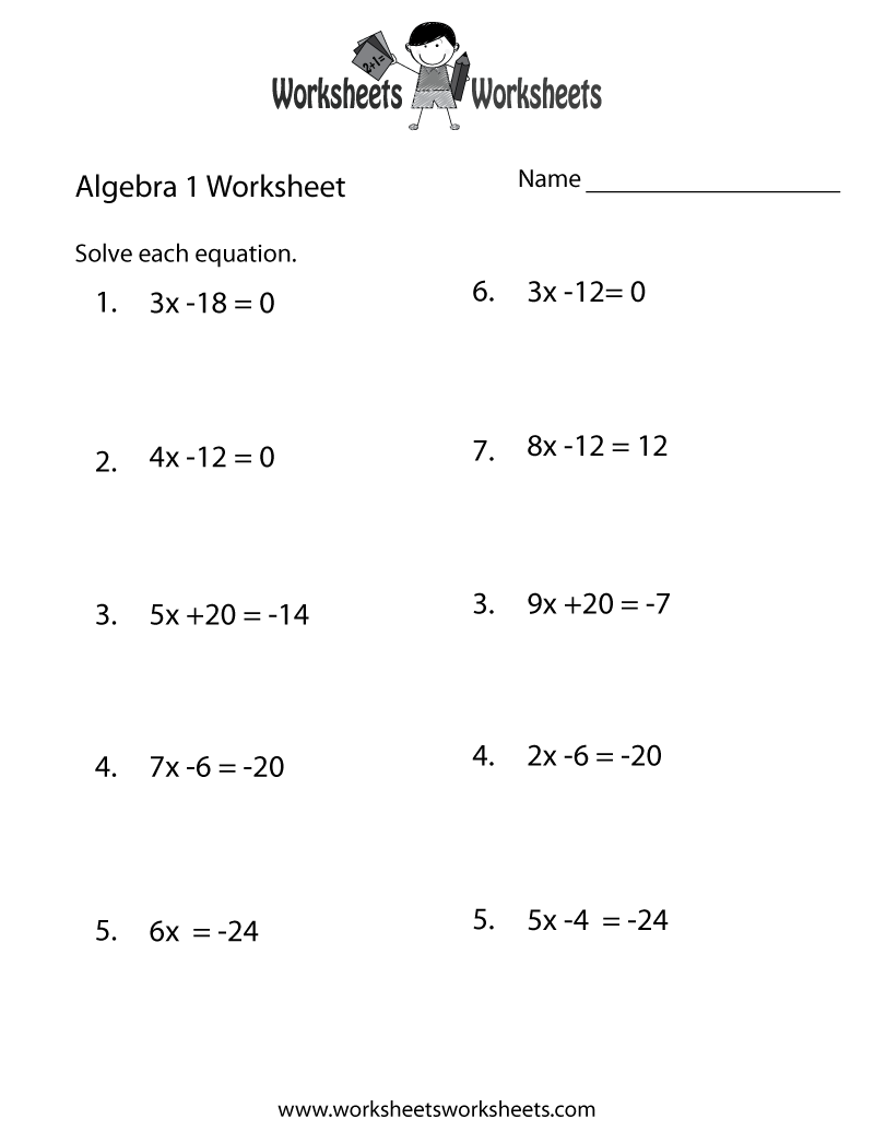 10 Best Algebra Worksheets Ideas Algebra Worksheets Algebra 