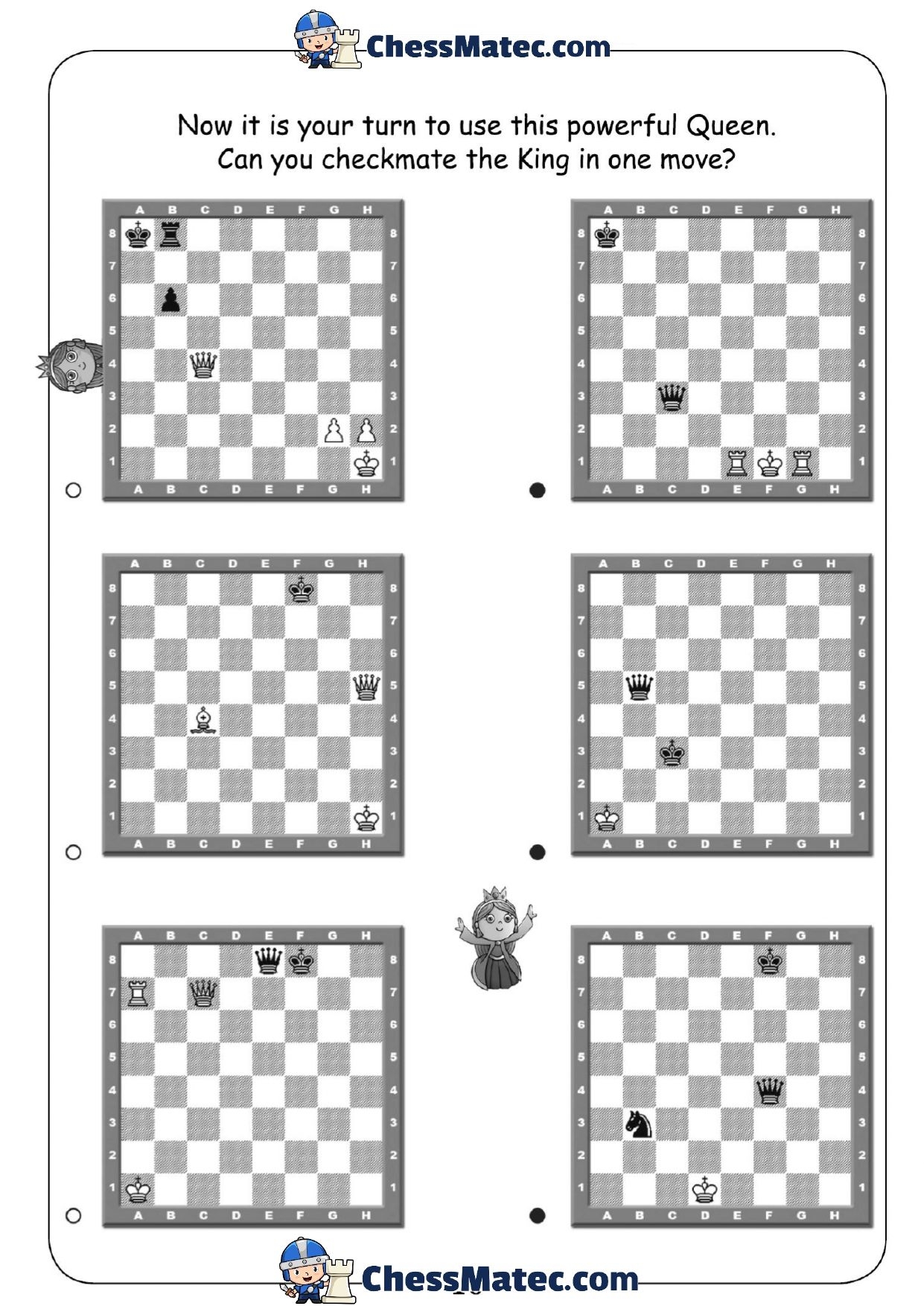 Chess Puzzles Printable Worksheets