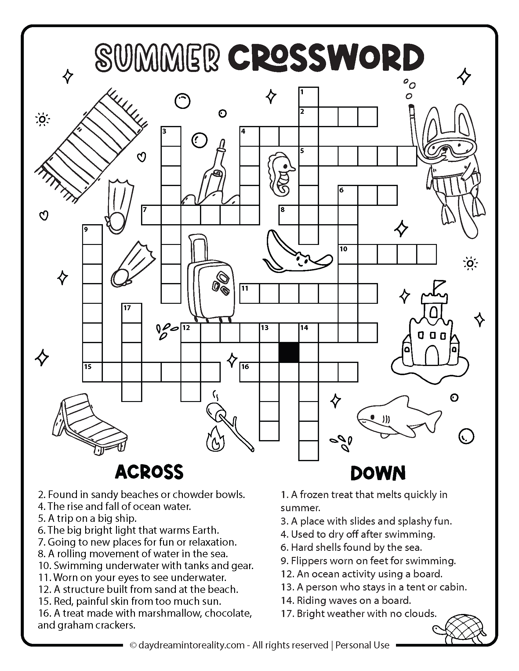 Easy Adult Crossword Puzzles Printable