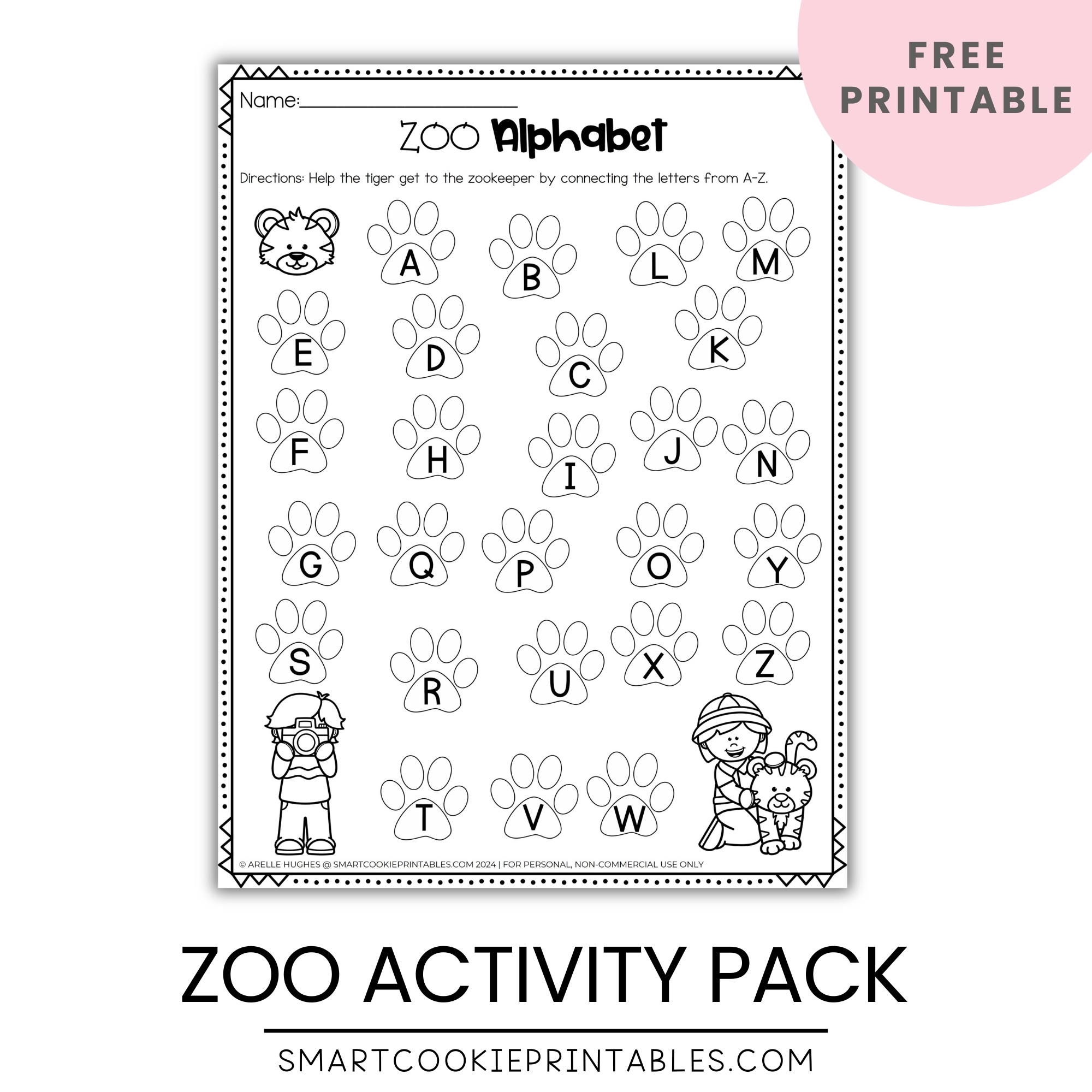 Printable Zoo Worksheets For Preschool