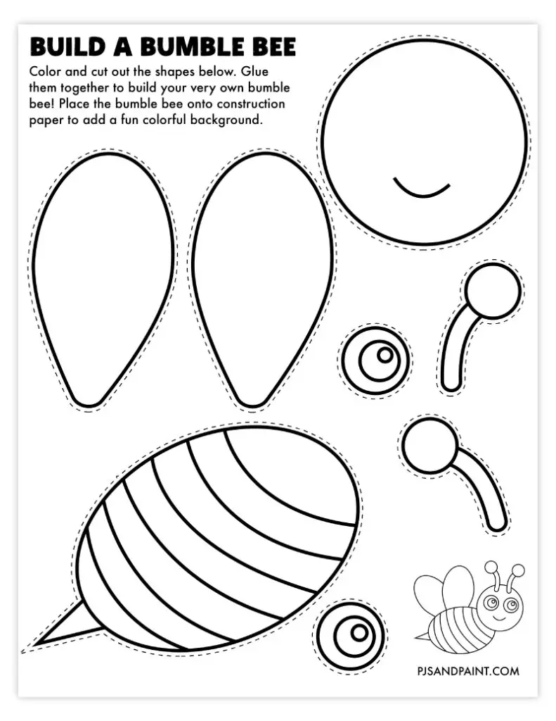 101 Free Printable Build Your Own Crafts Pjs And Paint