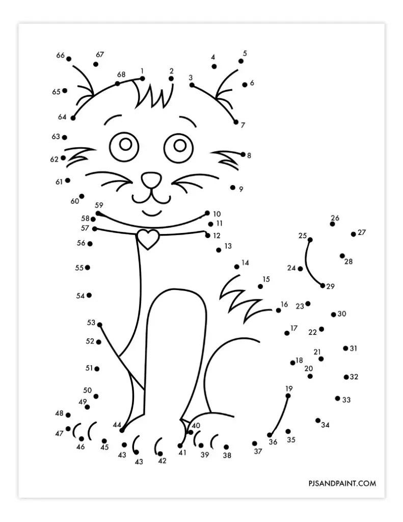 13 Free Printable Connect The Dots Worksheets Pjs And Paint