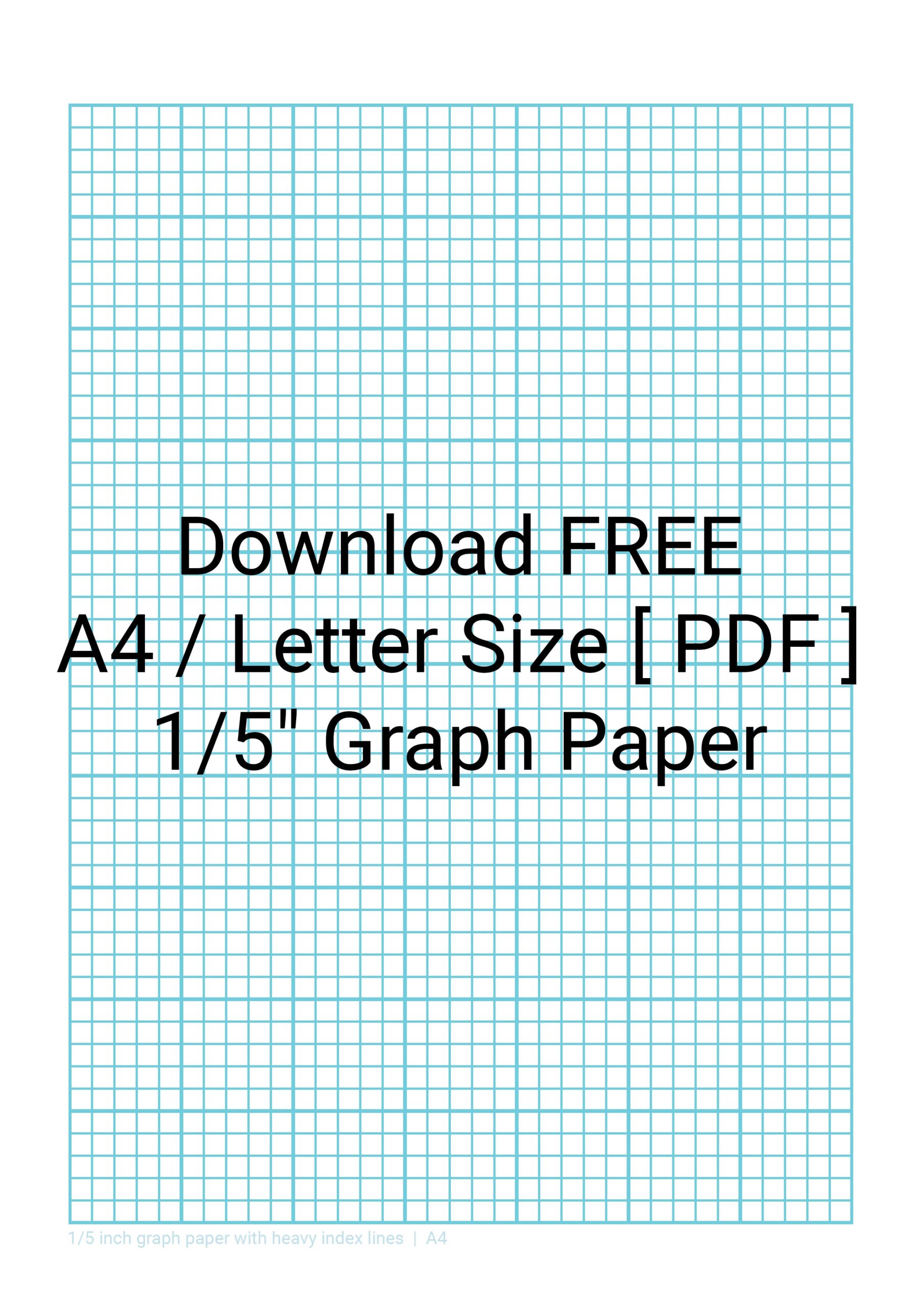 Printable Graphing Paper Letter