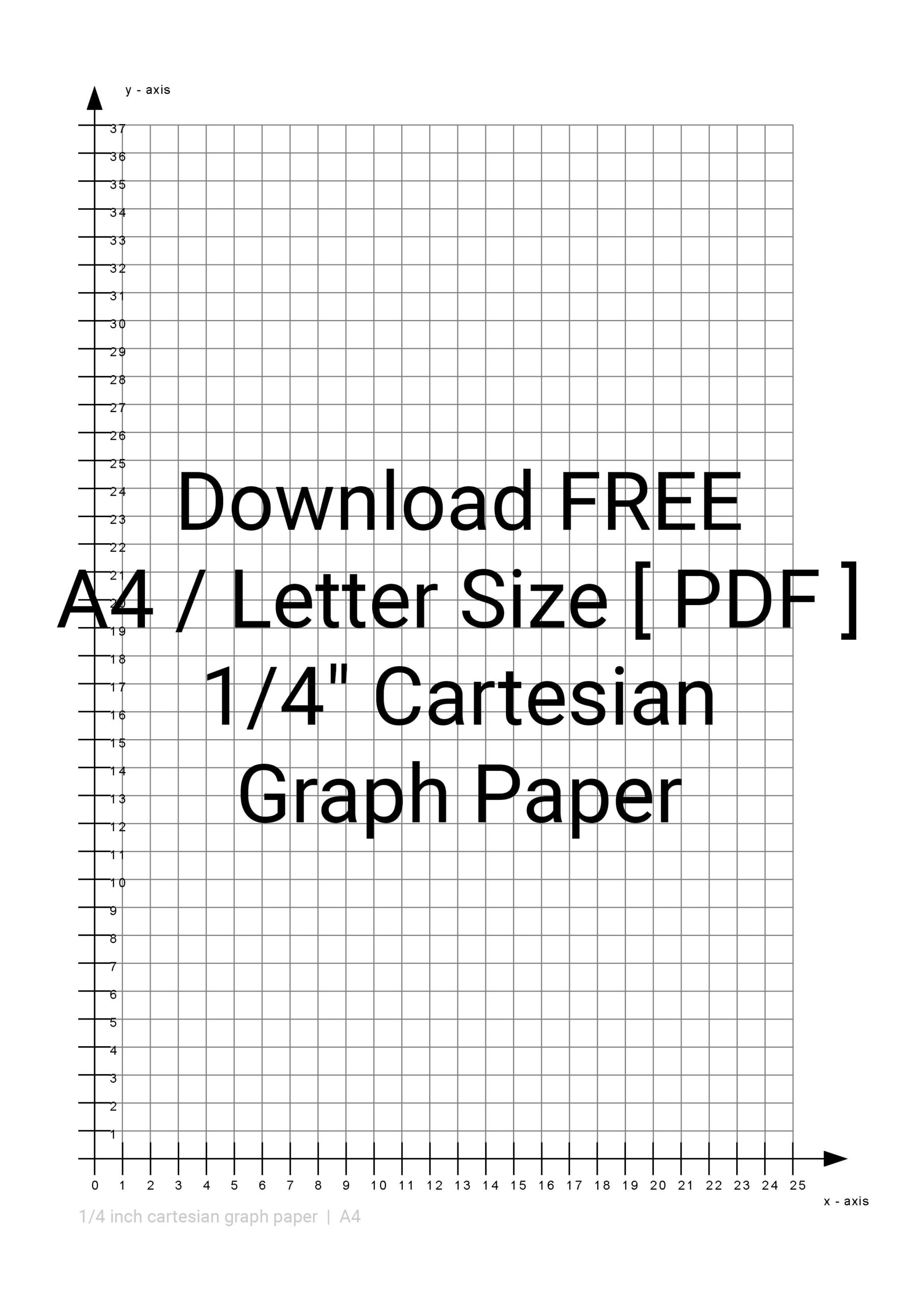 1/4 Printable Graph Paper Free