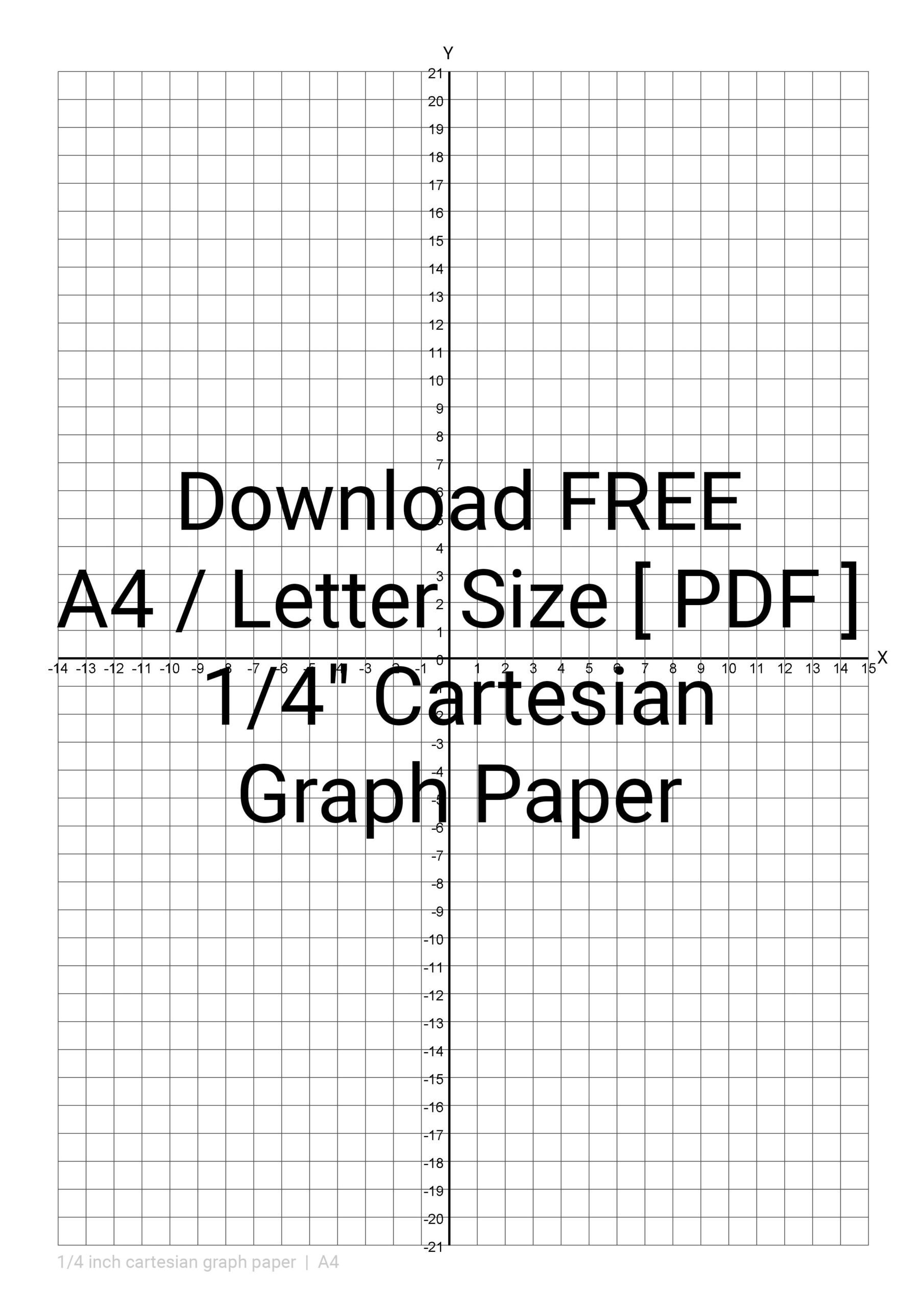 Graph Paper 1/4 Inch Printable Free