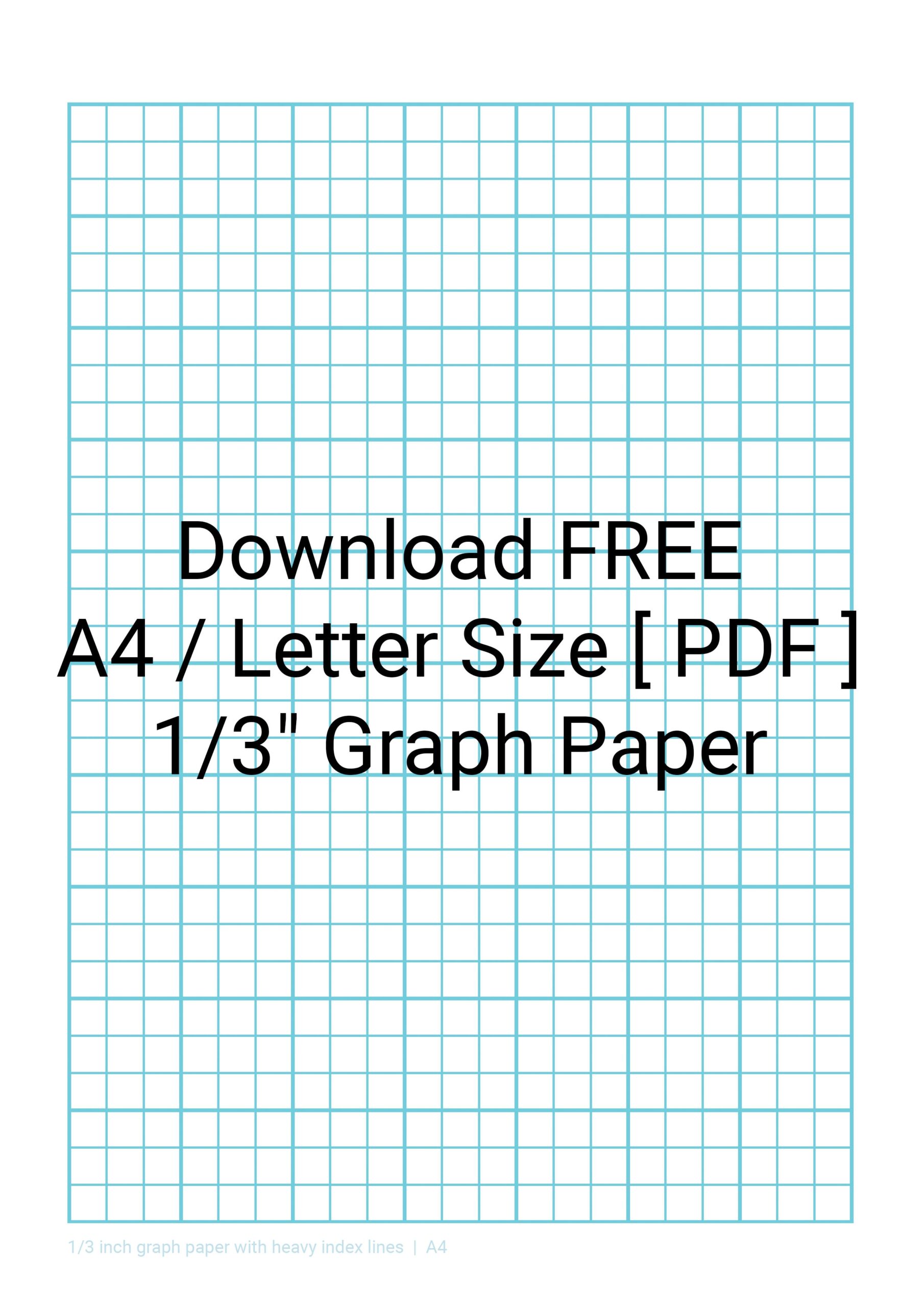 Graph Paper Printable A4 Pdf