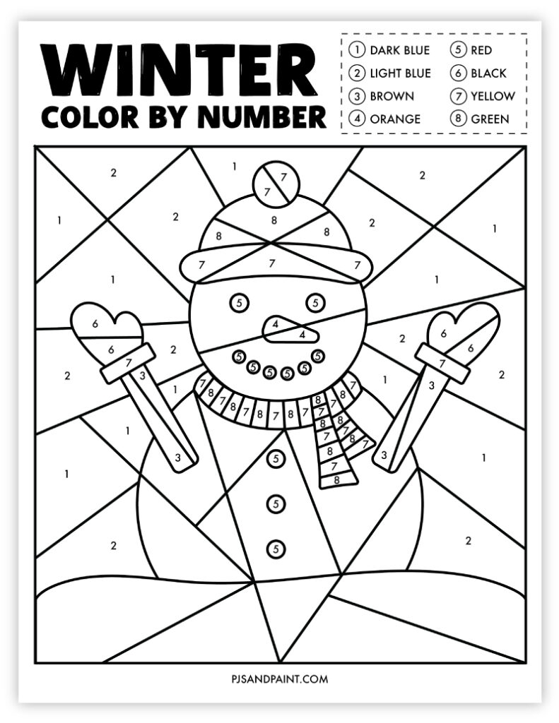 Free Winter Printable Worksheets