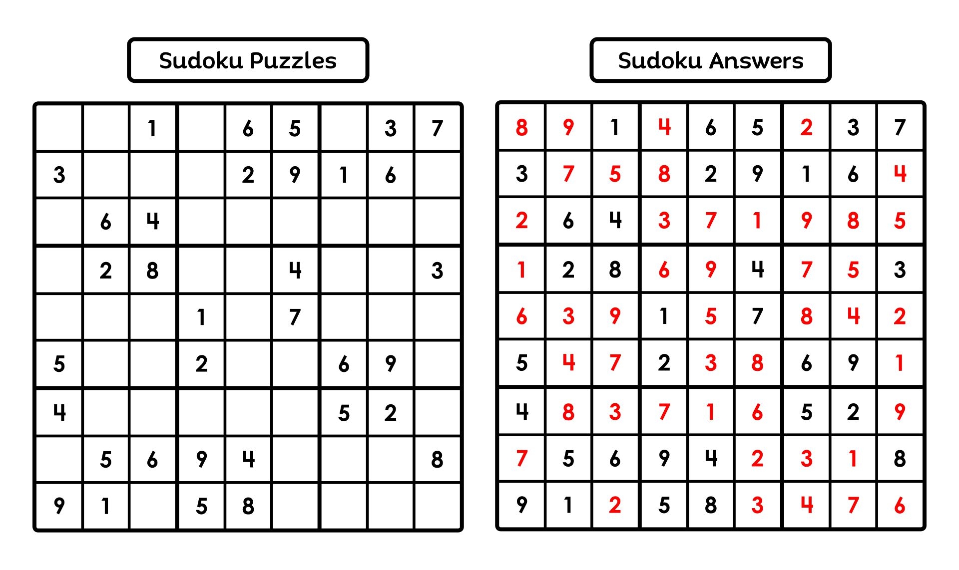 Sudoku Puzzles Printable Pdf With Answers
