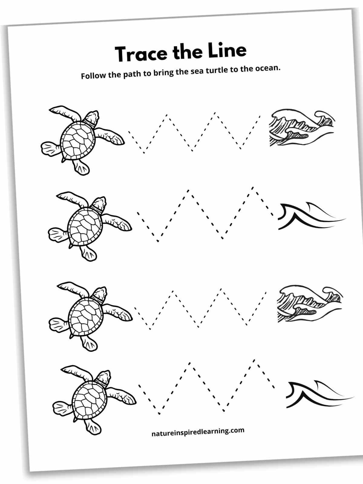 Free Printable Line Tracing Worksheets