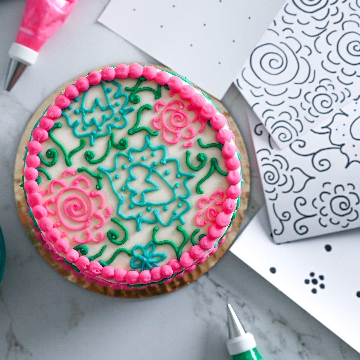 18 Pro Cake Decorating Piping Patterns Free Practice Templates
