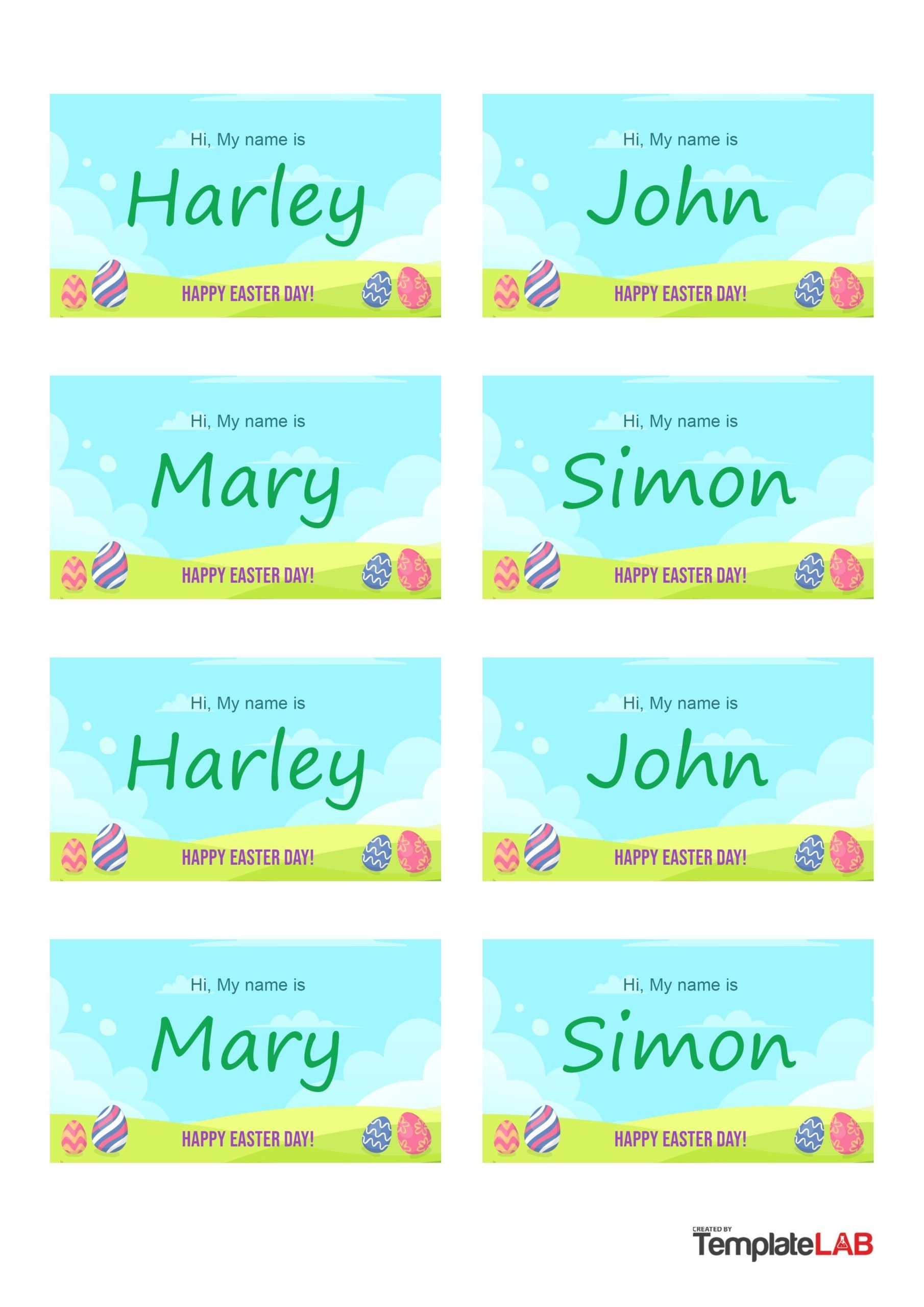 Free Printable Edit Name Tags Template