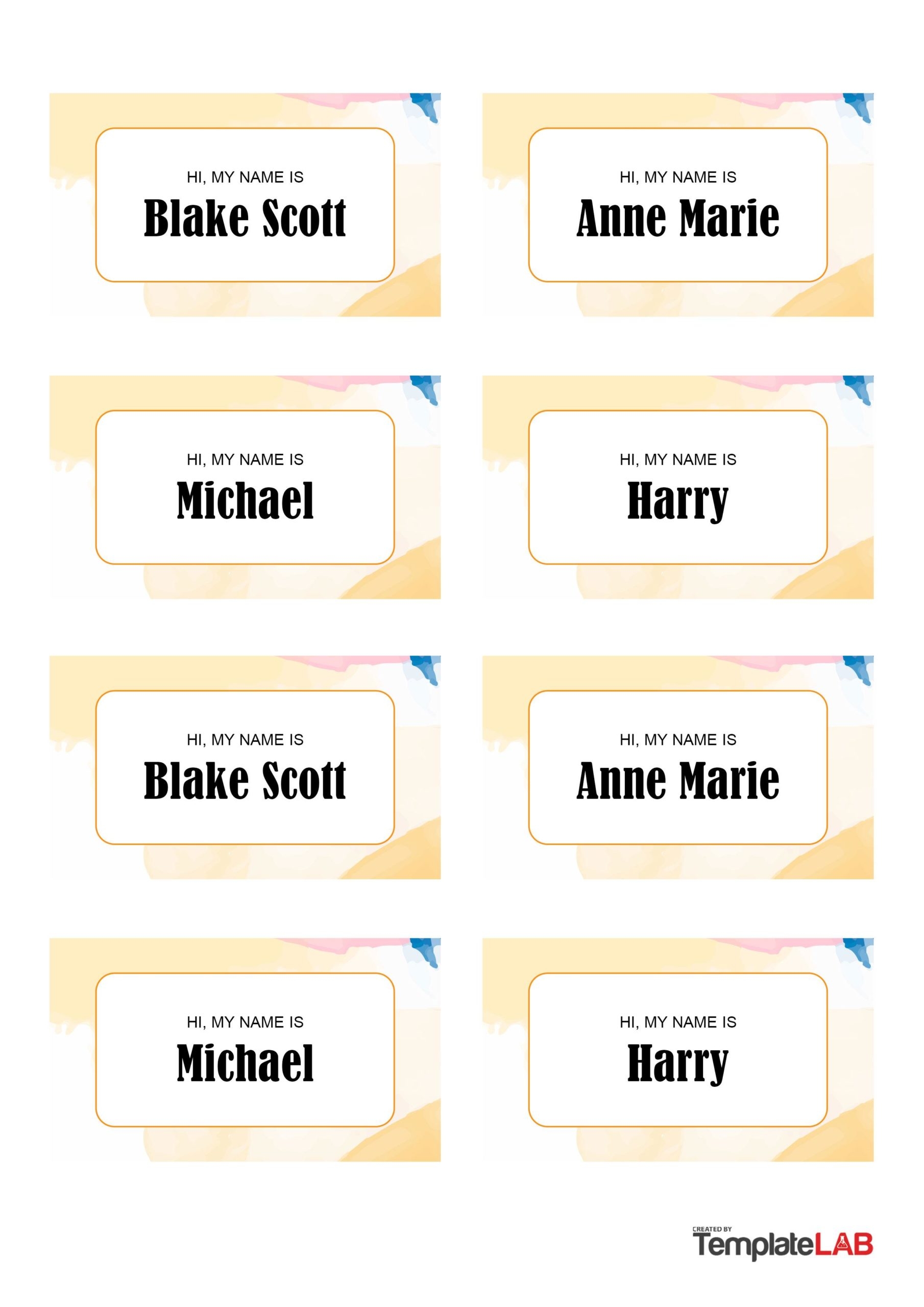 Name Tag Designs Printable Free