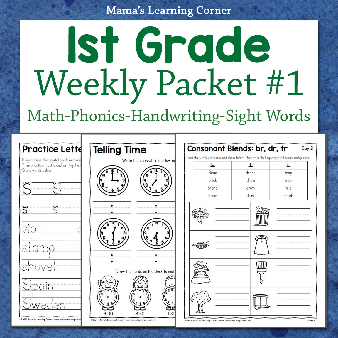 Printable Worksheets For 1st Graders