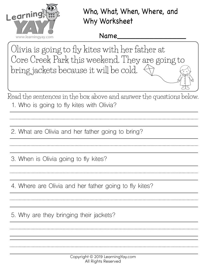Printable Language Arts Worksheets