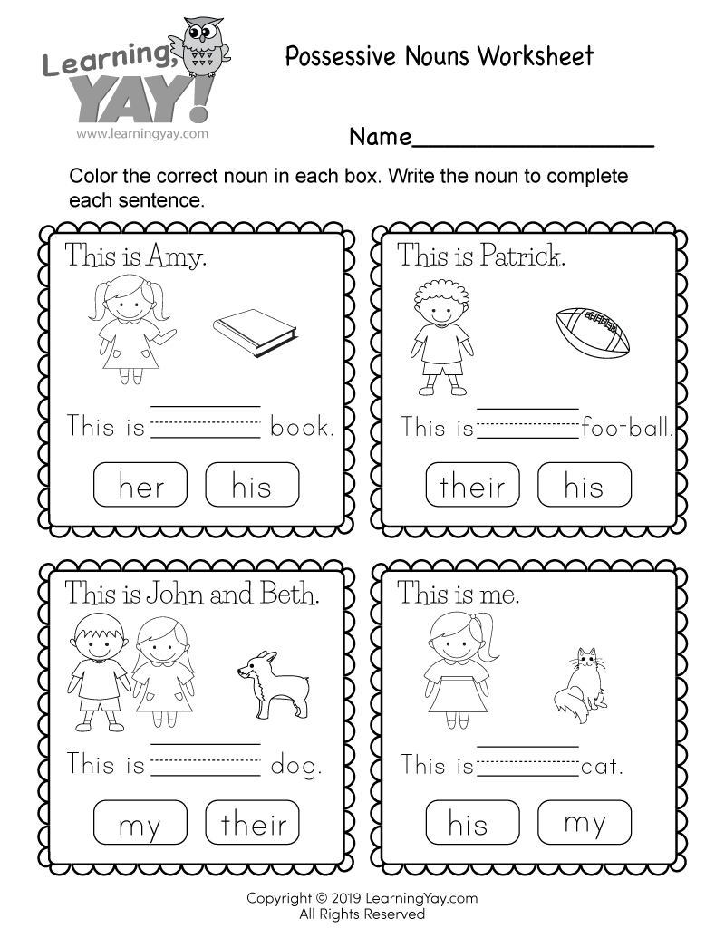 Printable Learning Worksheets