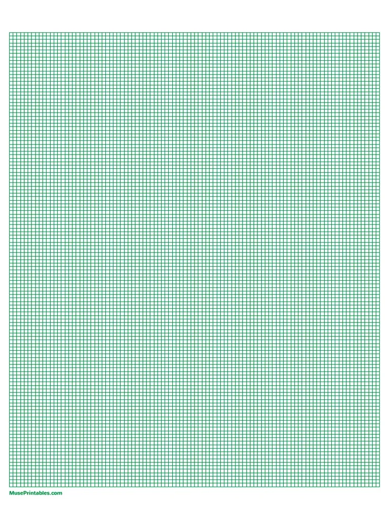 Green Graphing Paper Printable Pdf