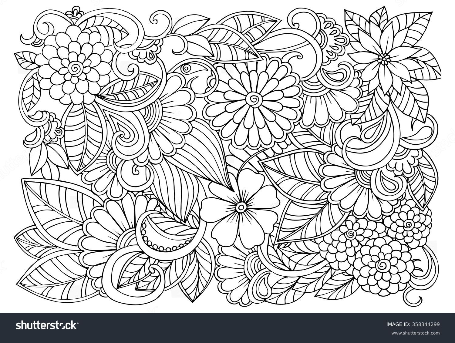 Coloring Pages Printable Flower Designs