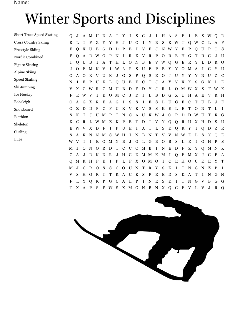 Sports Crossword Puzzles Printable For Vbs
