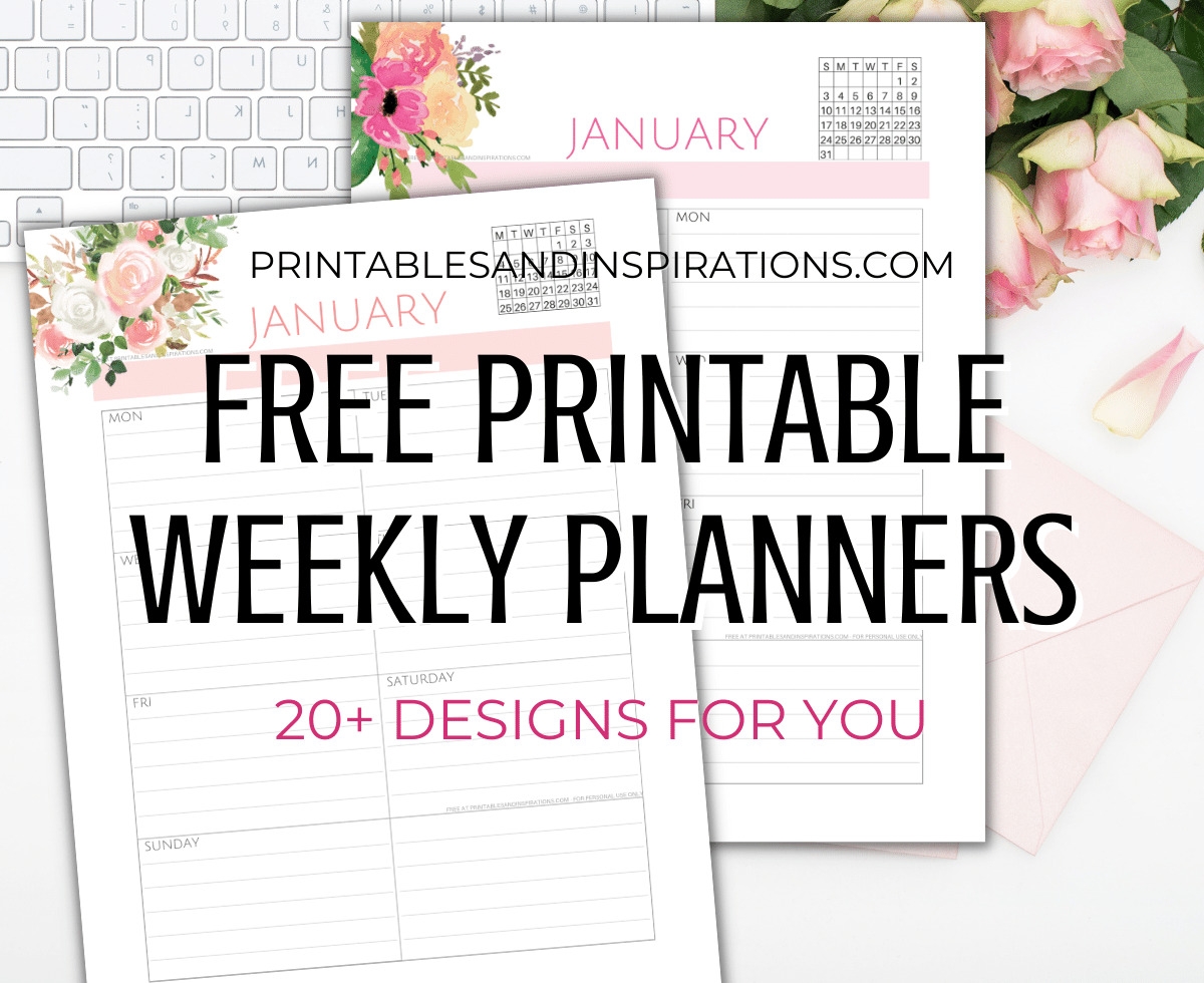 Free Printable Blank Weekly Calendar 2025