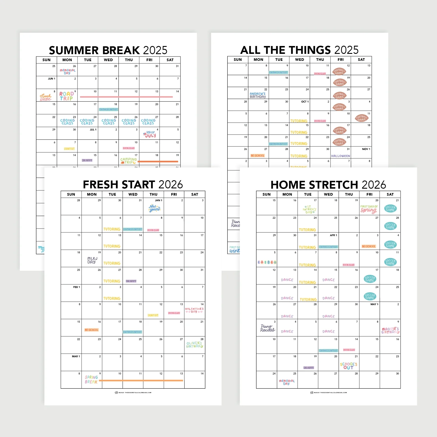 Free Printable 2025 And 2026 Calendar