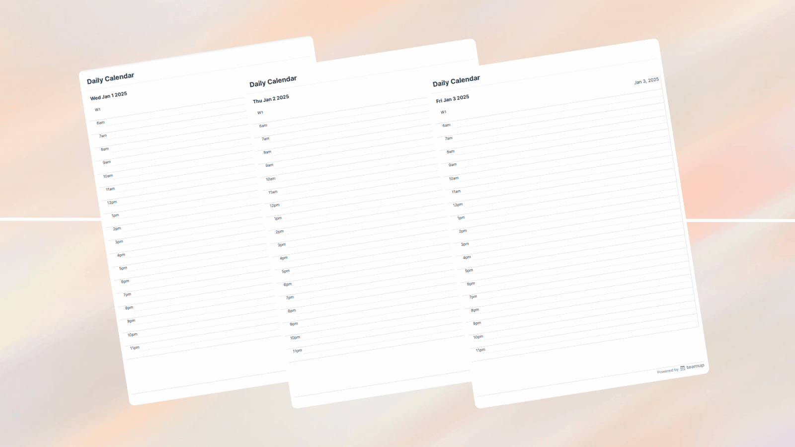 Blank Calendar Template 2025 Monthly