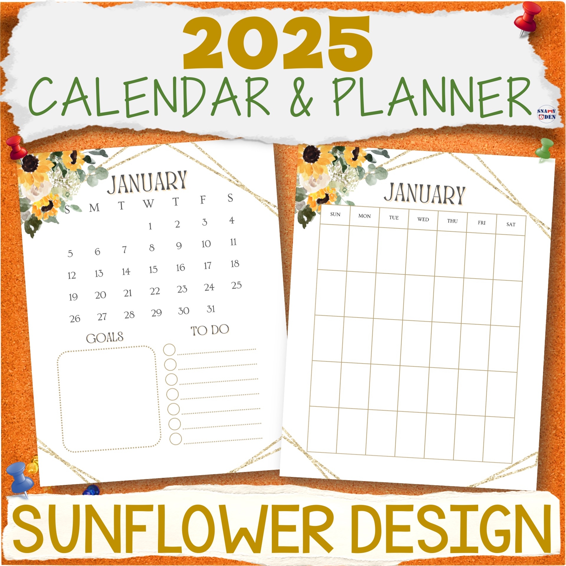 Free Printable Blank 2025 Calendar