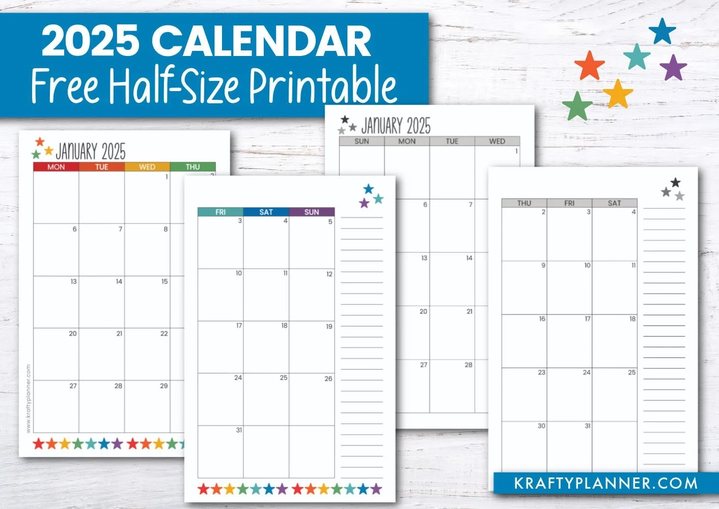 Free 2025 Printable Blank Calendar