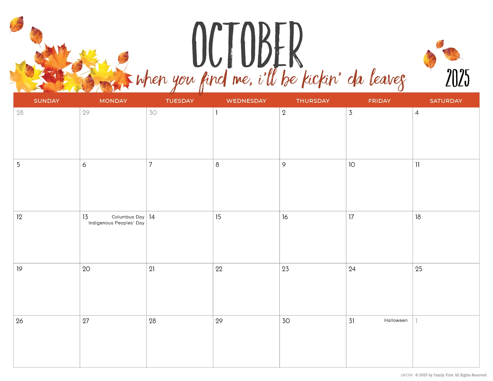 2025-2026 Blank Calendar Printable