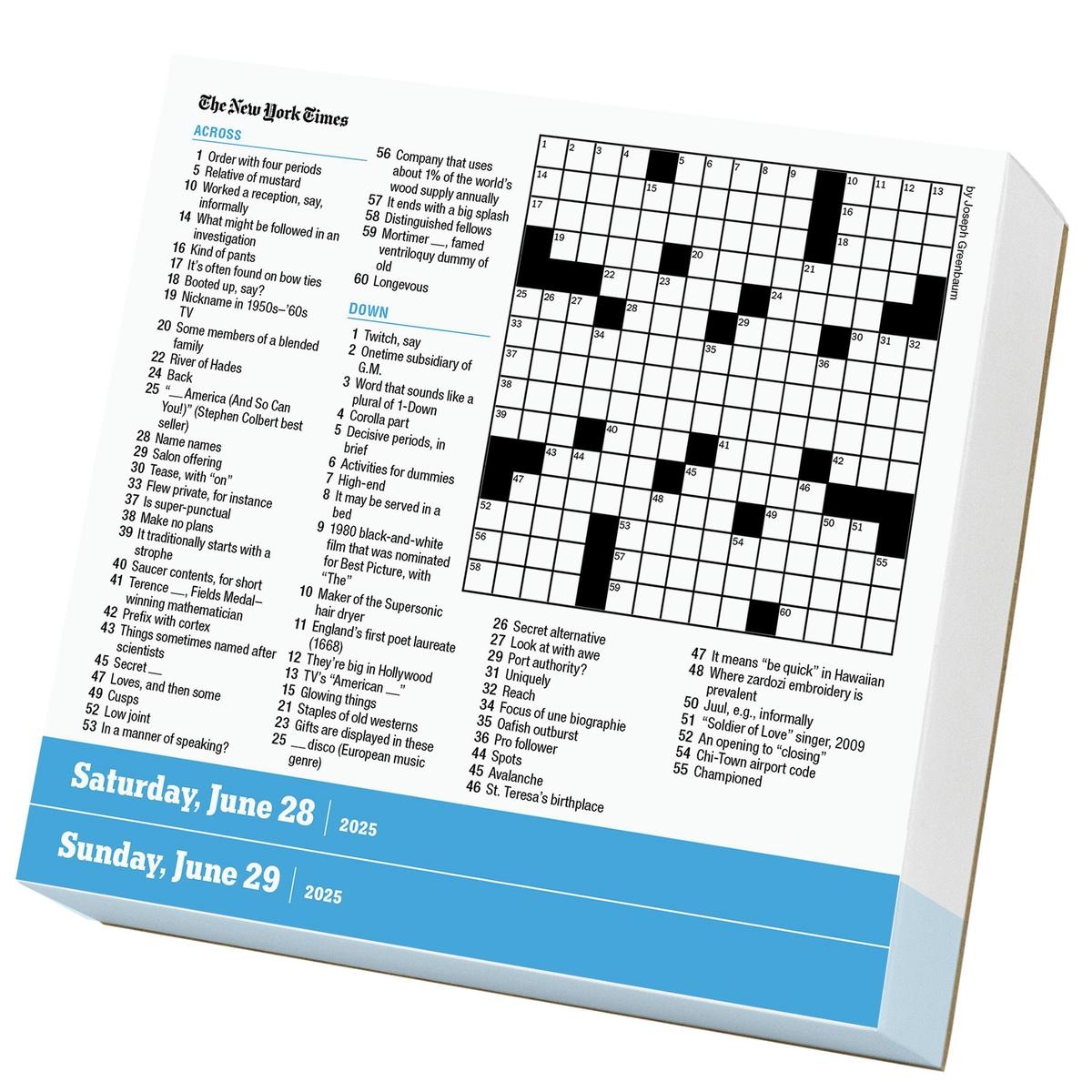 Ny Times Printable Crossword Puzzles 2025