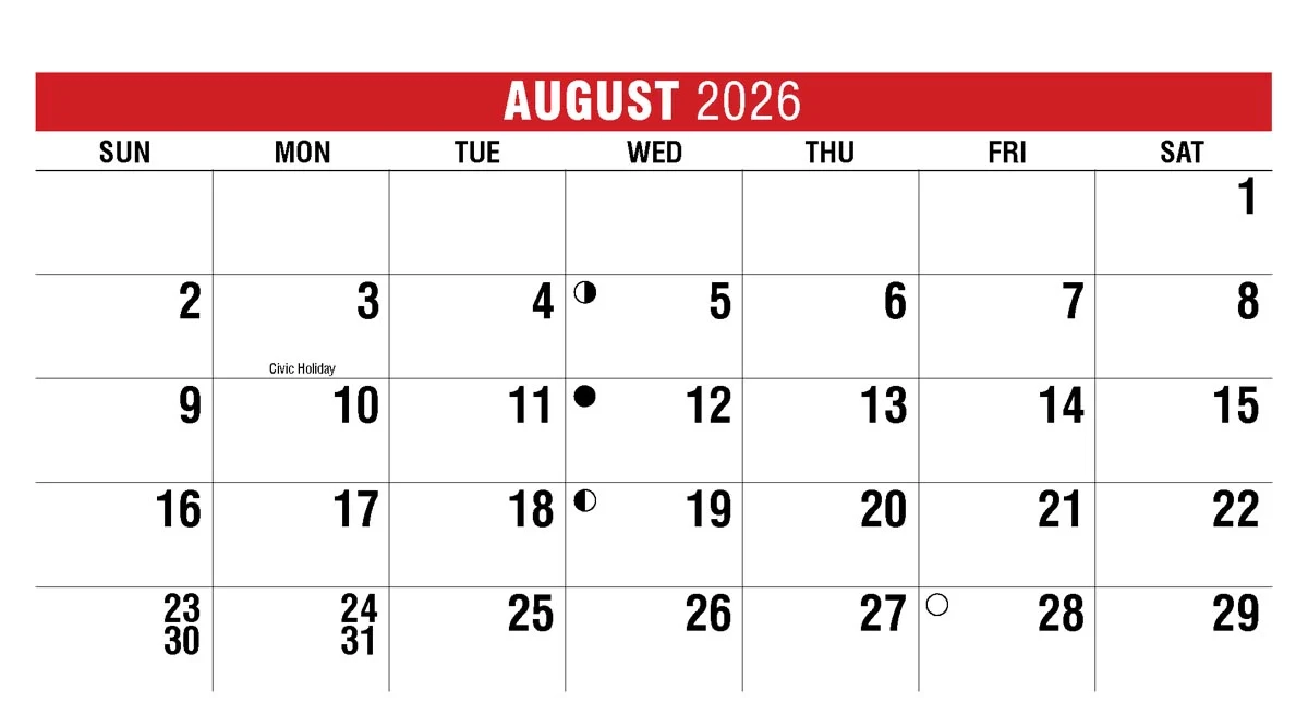 2026 DSK0017 Scenes Of Canada 2026 Promotional Desk