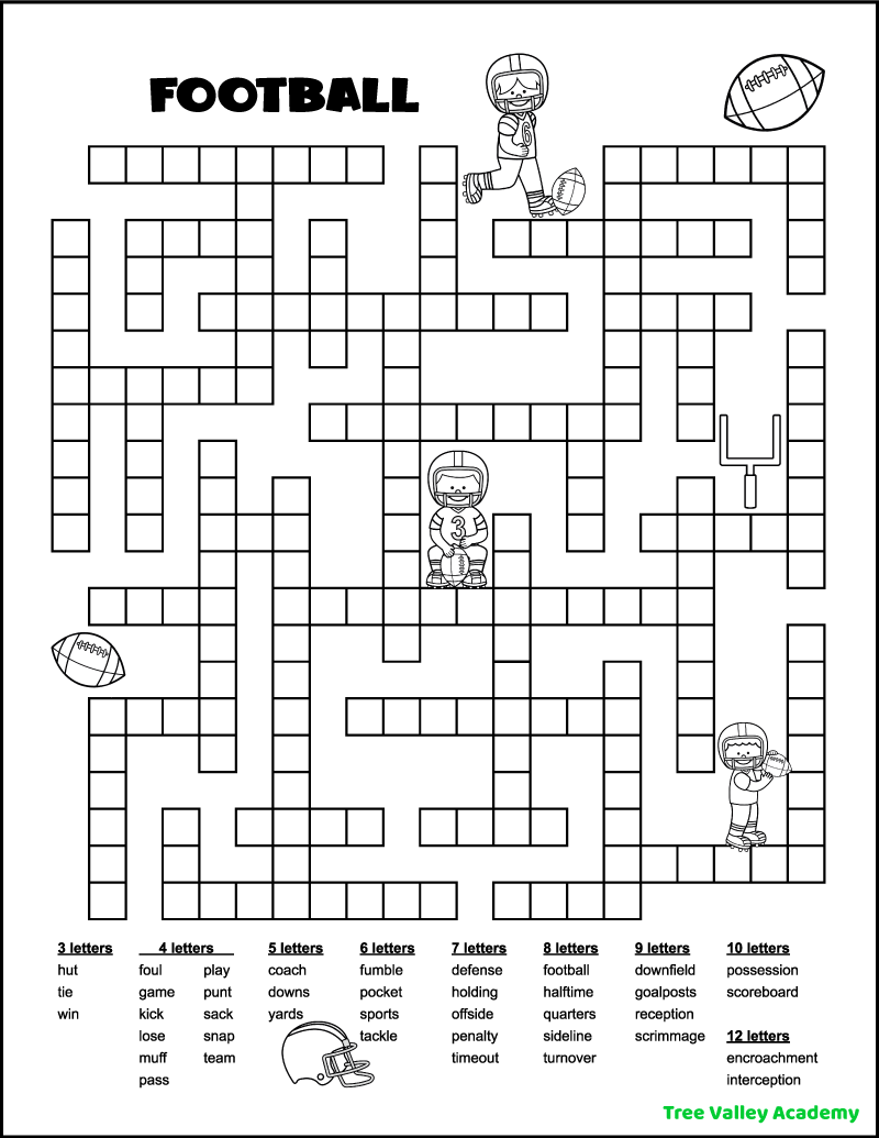 Fill In Crossword Puzzles Printable Free