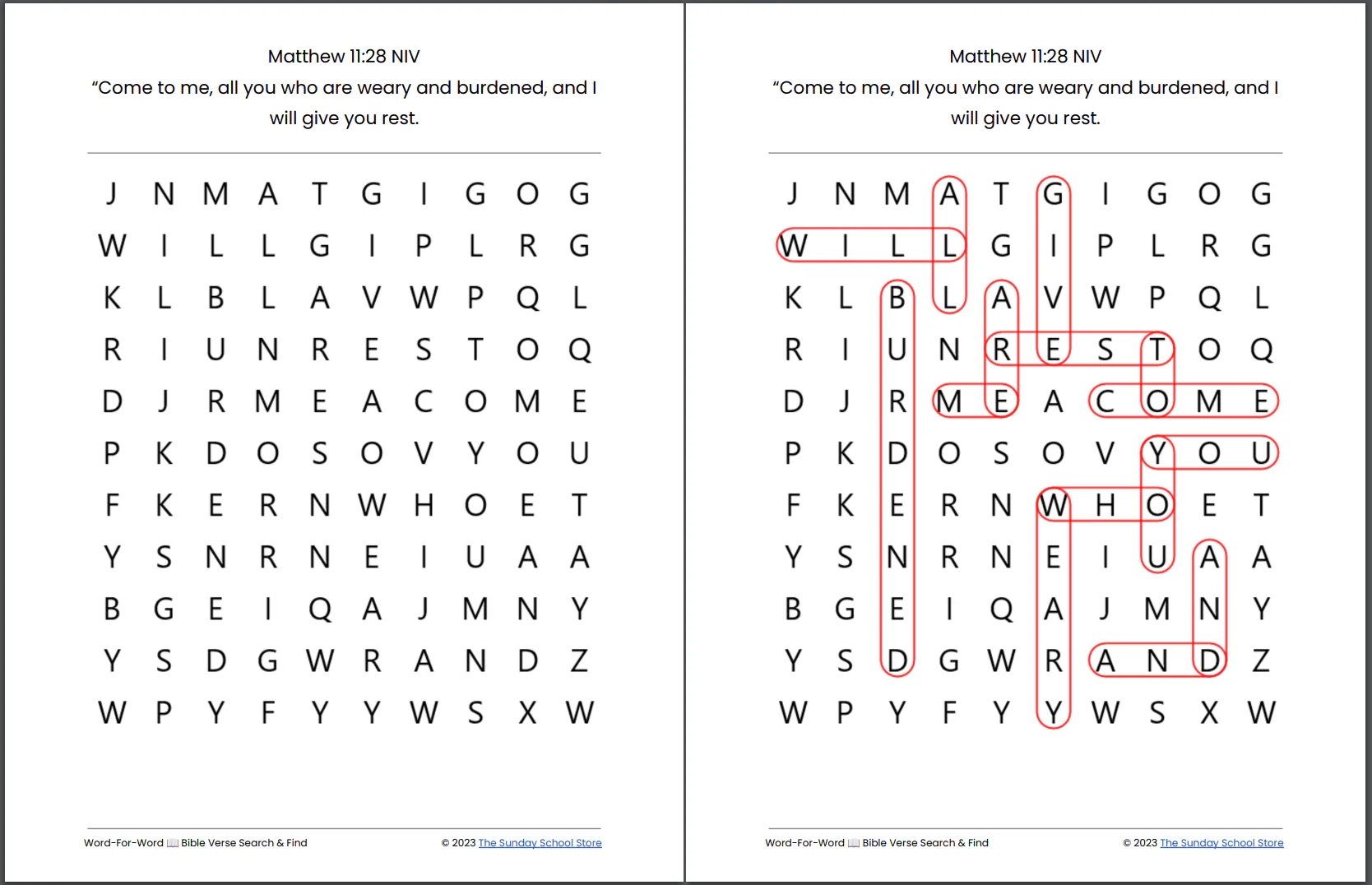 Printable Bible Crossword Puzzles For Youth