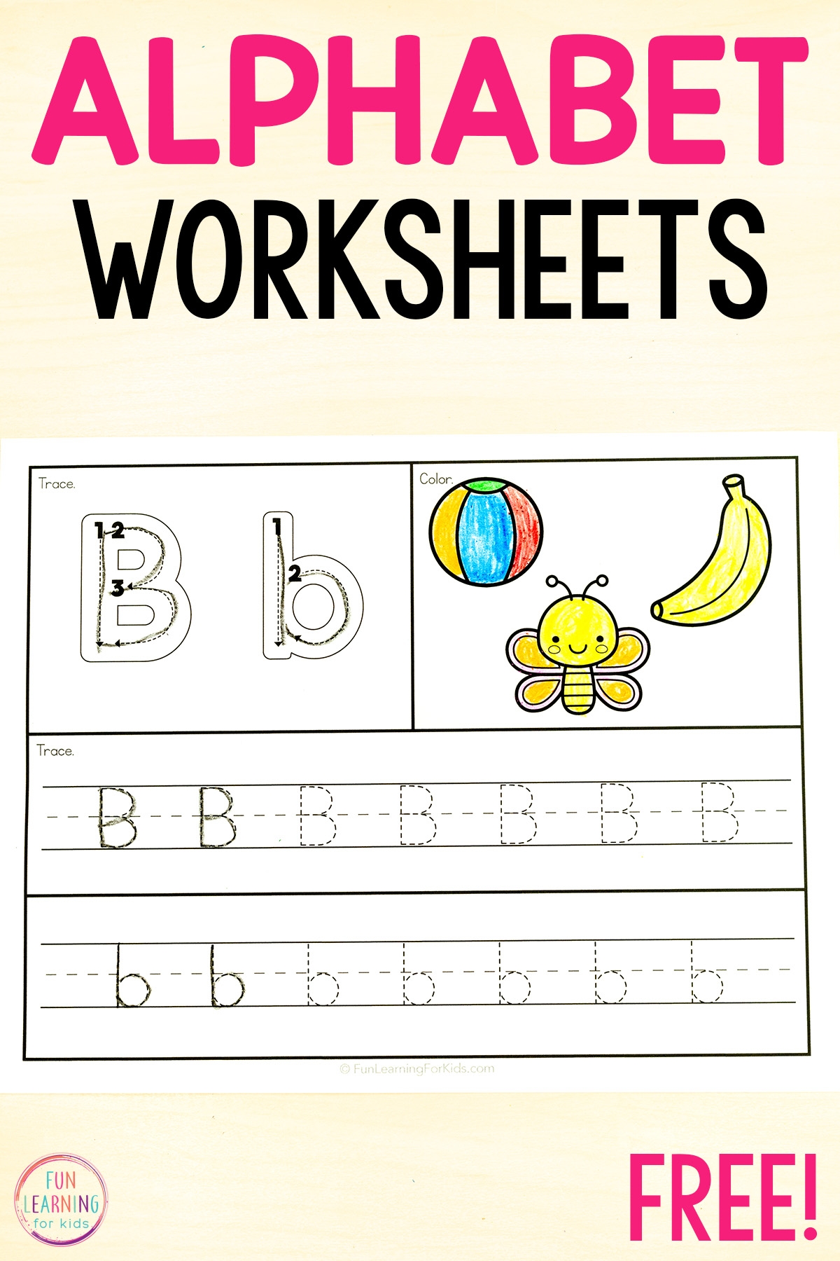 Free Printable Alphabet Letter Tracing Worksheets