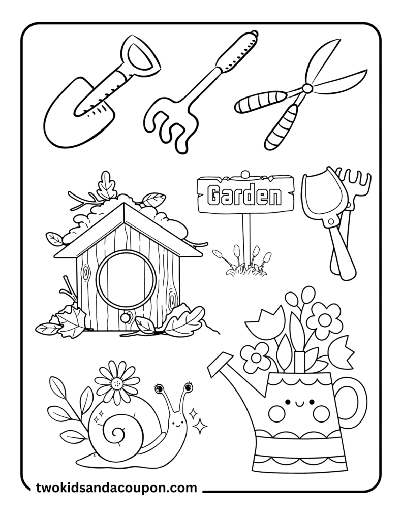 Preschool Gardening Worksheets Printable