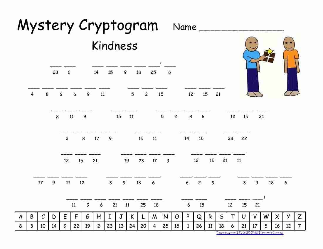 Printable Cryptogram Puzzles