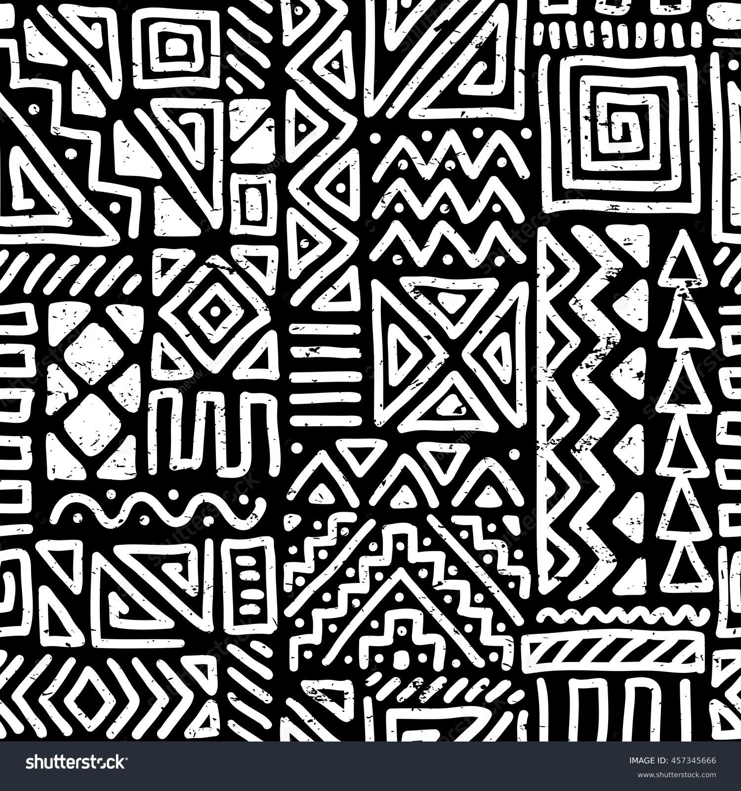292 Thousand Black White Tribal Print Royalty Free Images Stock Photos Pictures Shutterstock