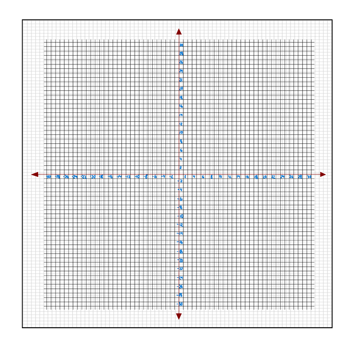 Printable 30x30 Graph Paper