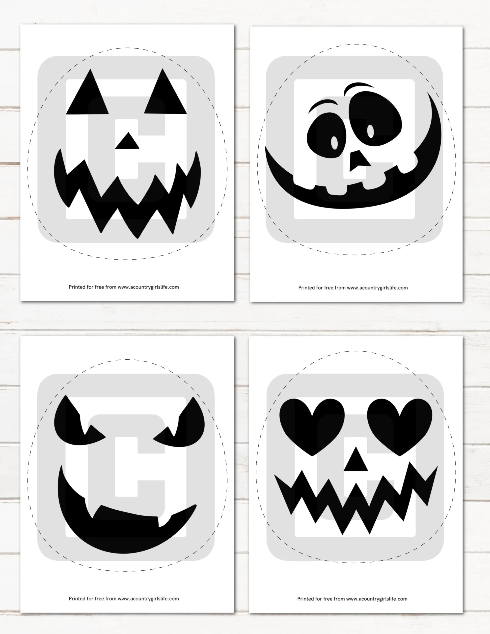 31 EASY FREE Printable Pumpkin Carving Stencils A Country Girl s Life