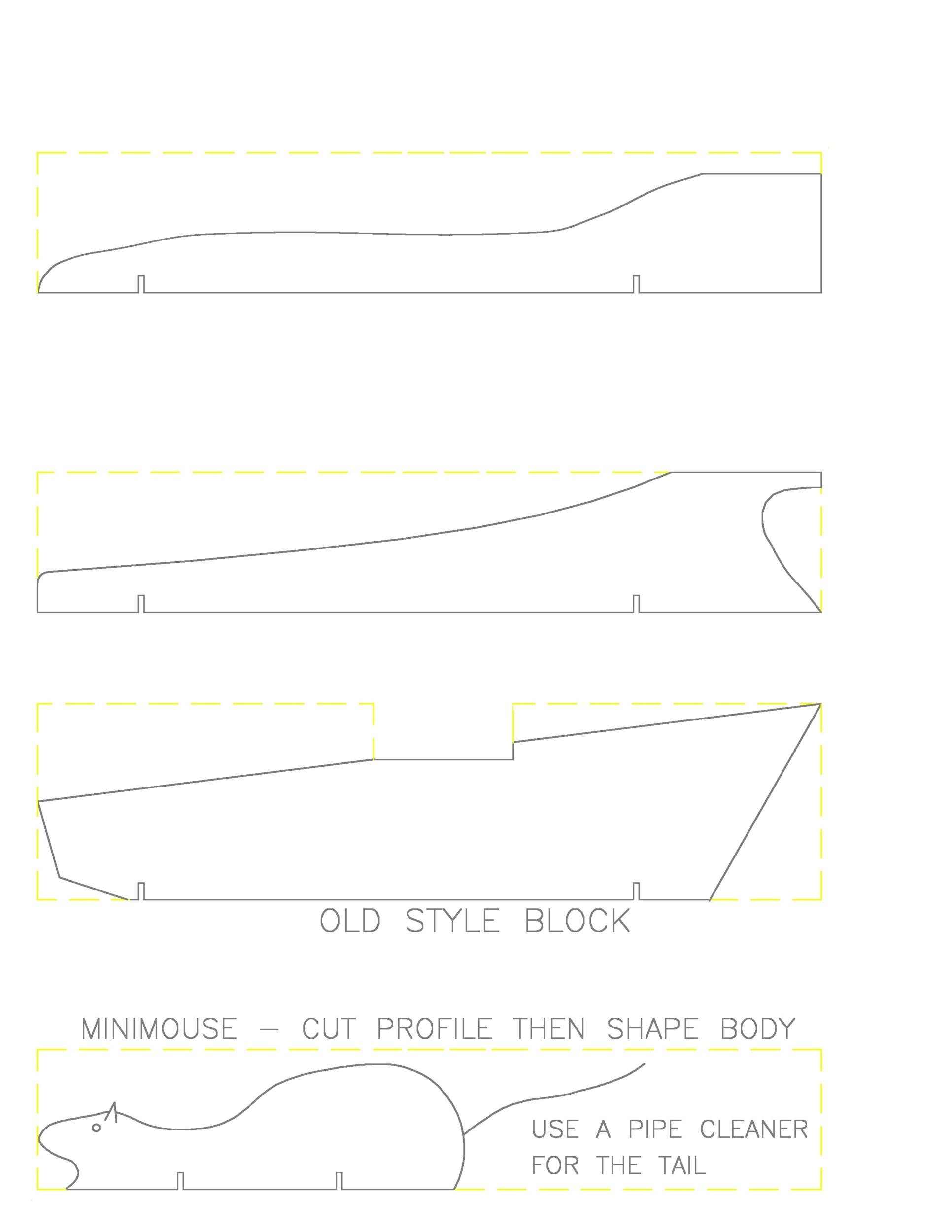 Free Printable Pinewood Derby Template
