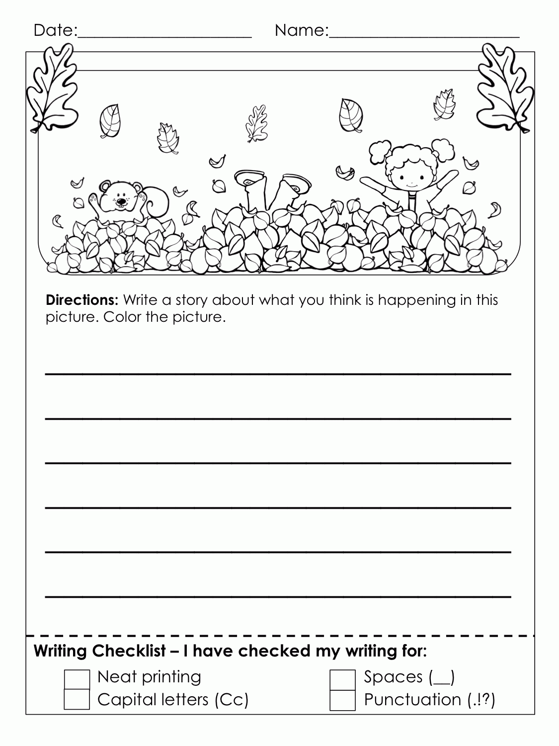 Free Printable 3rd Grade Writing Worksheets