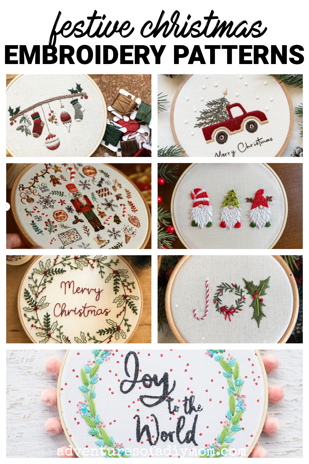 Free Printable Christmas Embroidery Designs