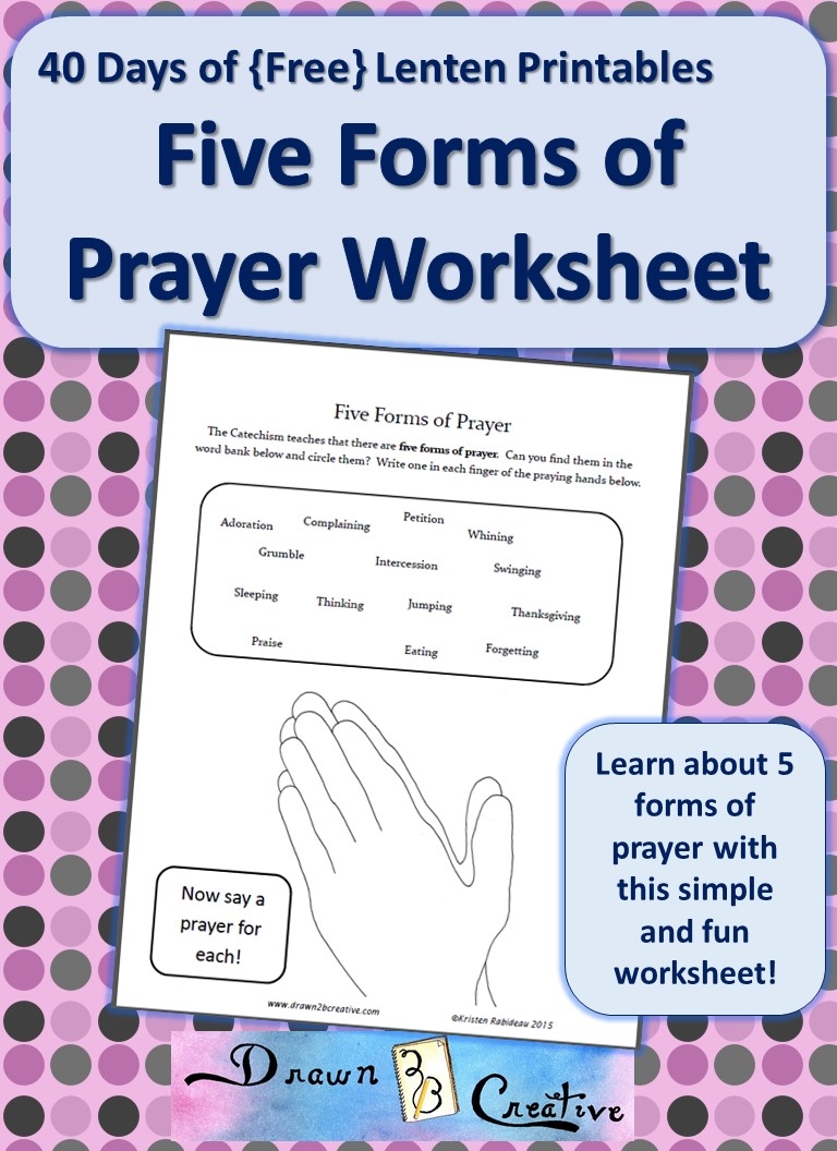Free Printable Prayer Worksheets