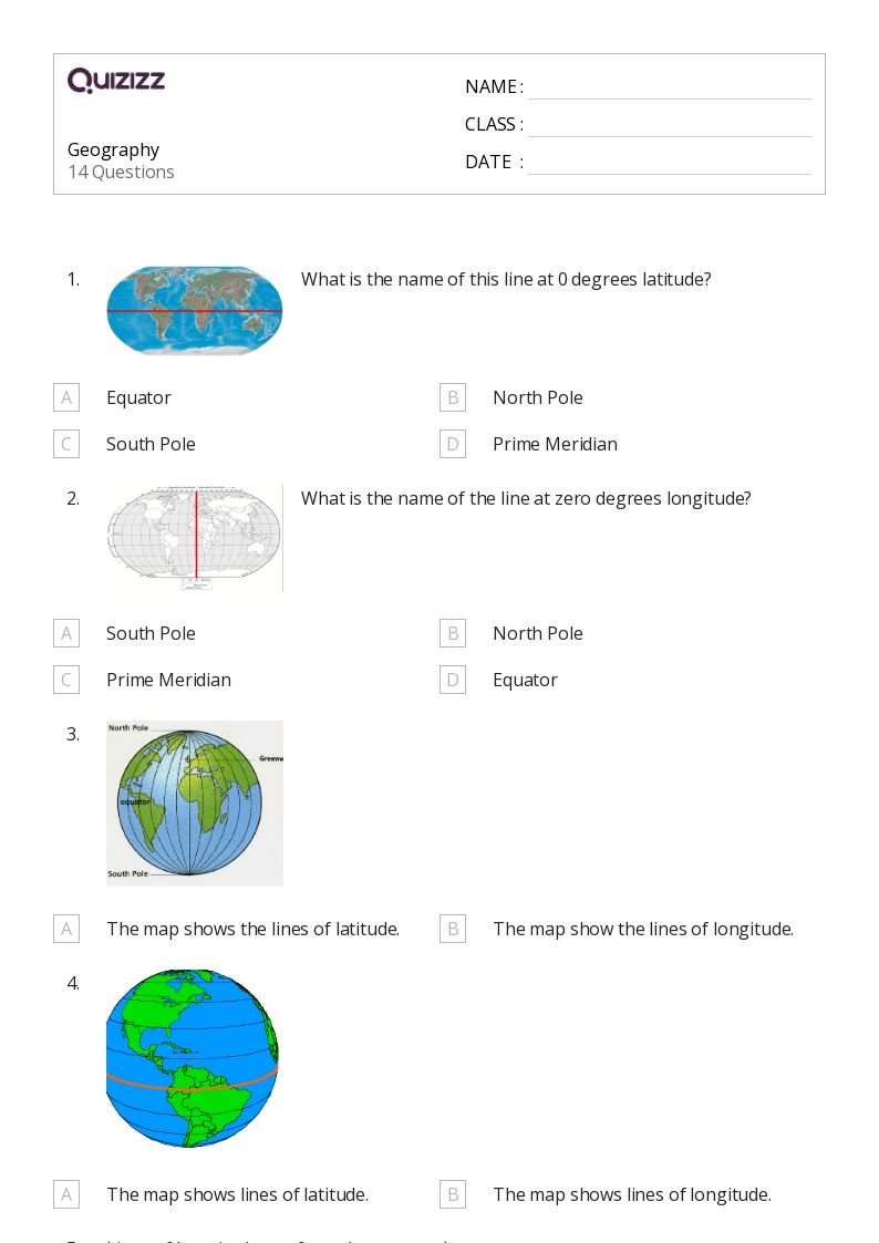 50 Geography Worksheets For 5th Class On Quizizz Free amp Printable