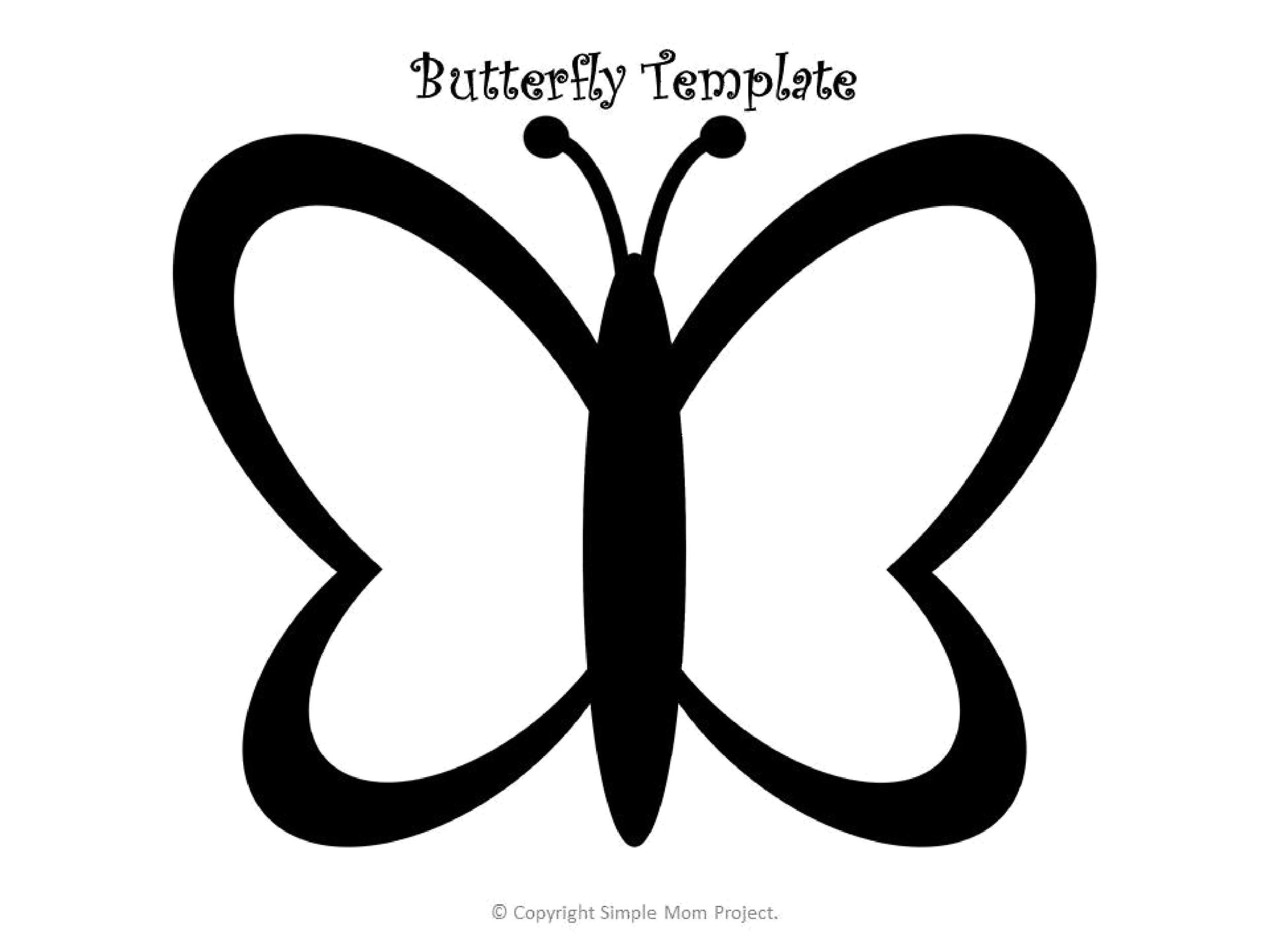 Free Printable Butterfly Template Pdf