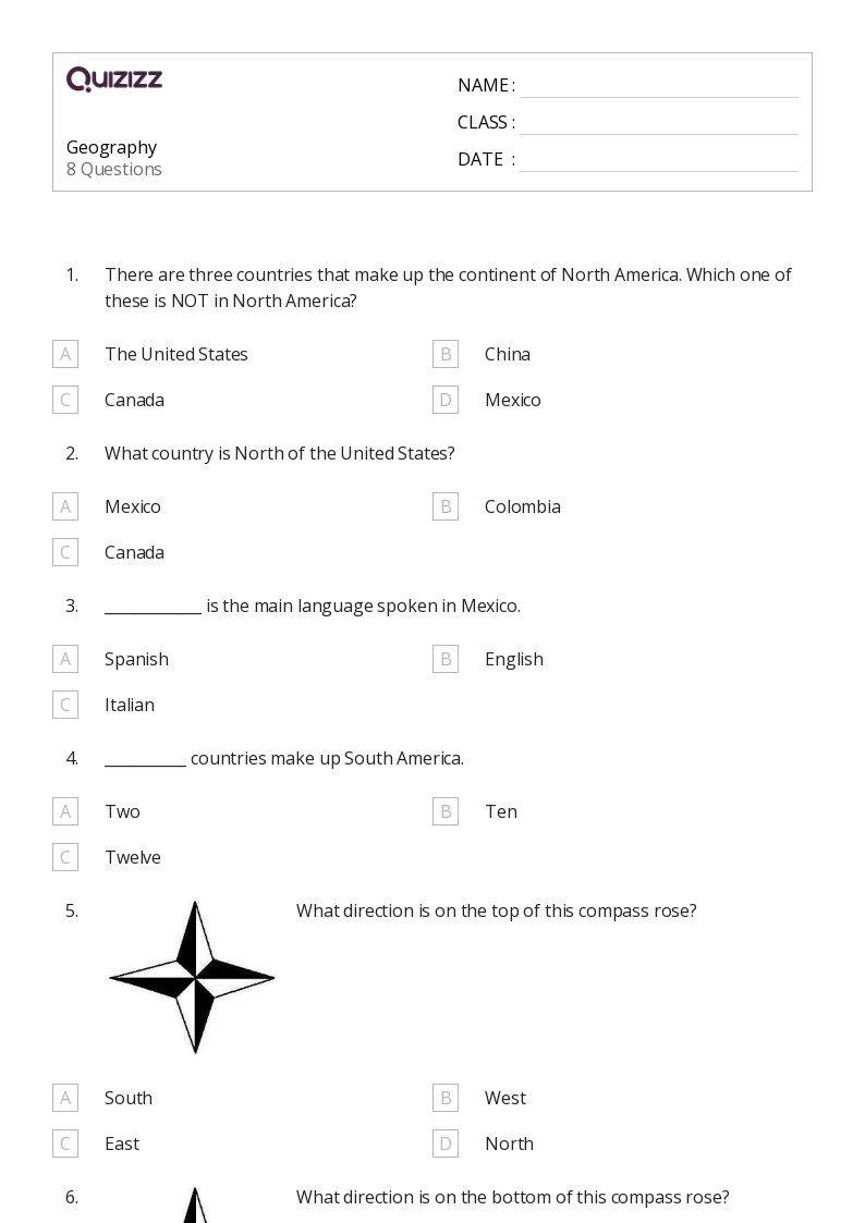 Free Printable 2nd Grade Social Studies Worksheets