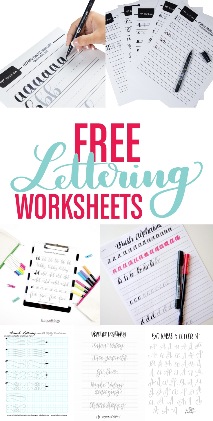 Free Printable Hand Lettering Worksheets