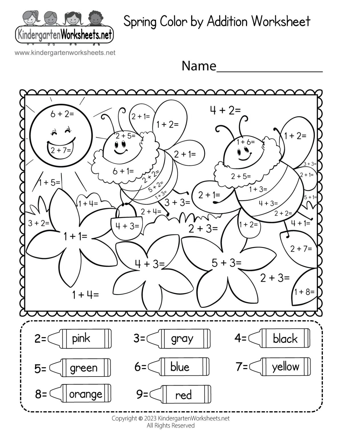 Kindergarten Worksheet Printable