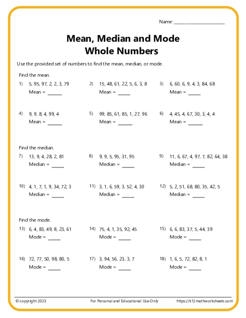 Free Printable Worksheets For 6th Grade