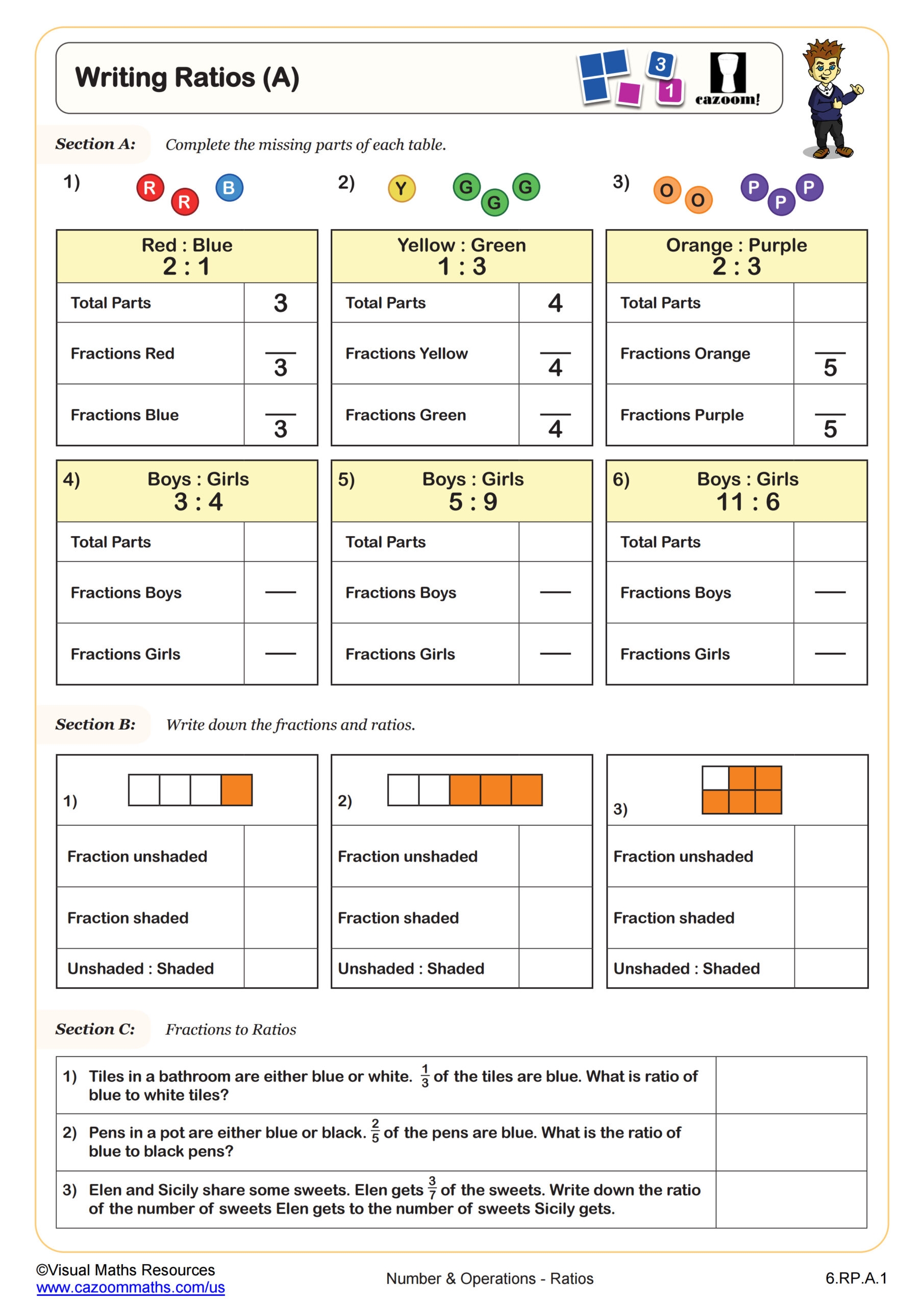 6th Grade Free Printable Worksheets