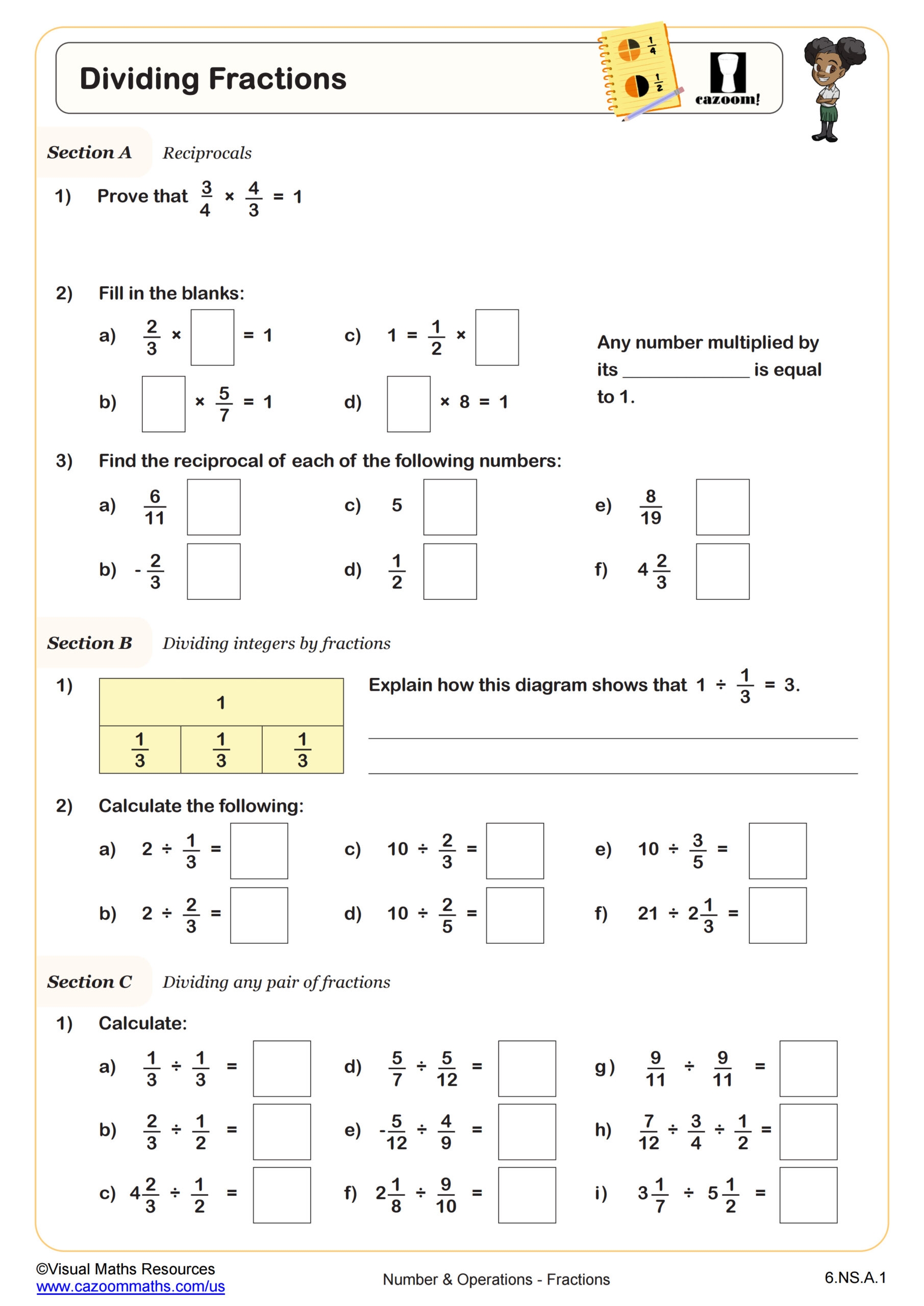 Free Printable 6th Grade Math Worksheets